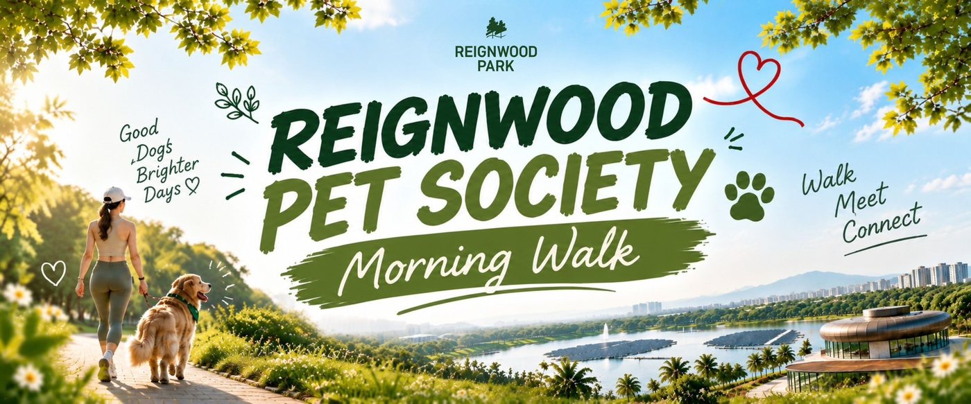 Reignwood Wood Pet Society Morning Walk เดินชมสวนยามเช้ากับน้องหมา
